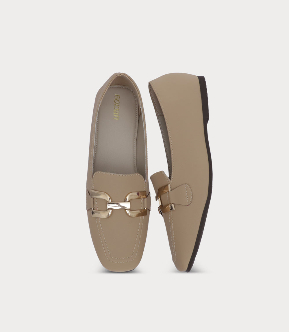 Women Moccasin-BEIGE