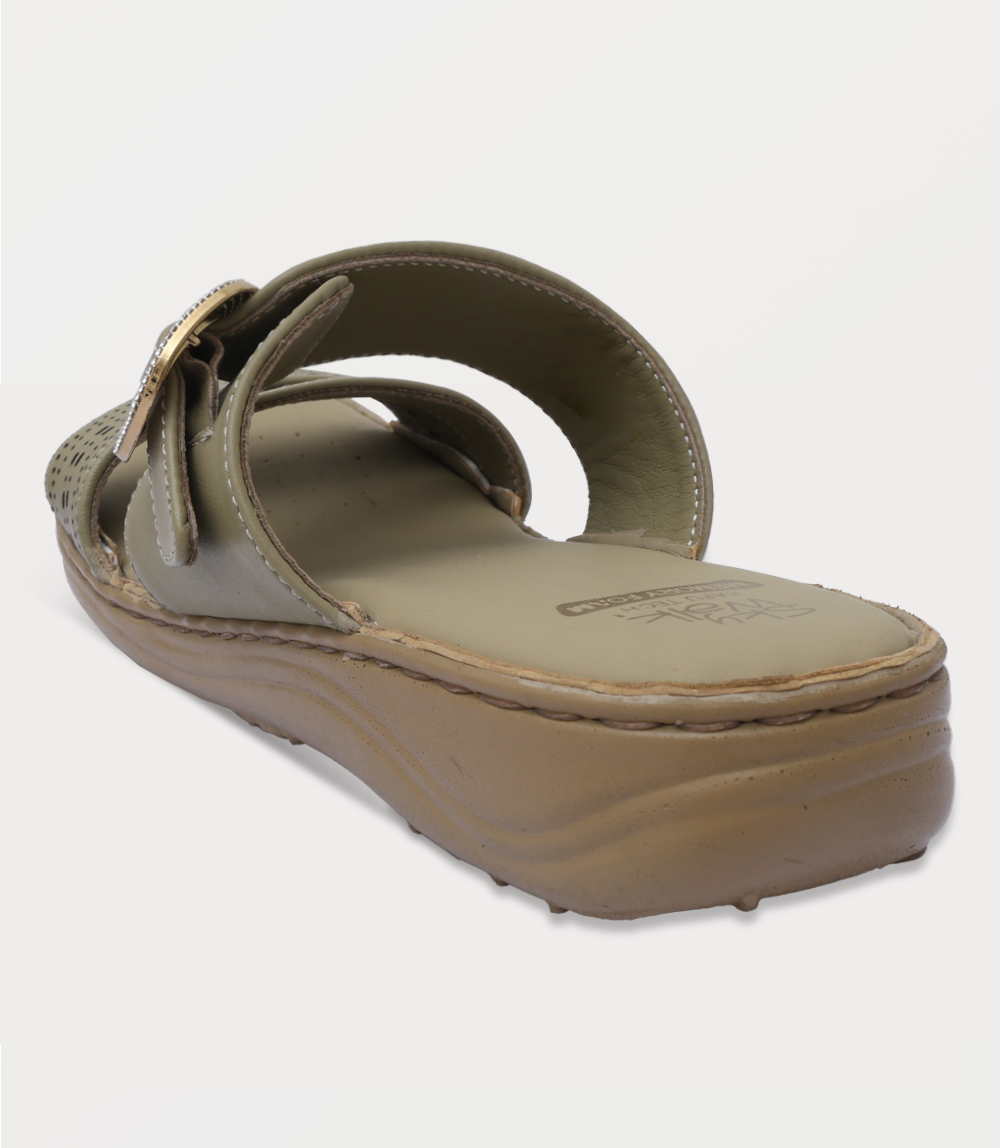 Women Comfort Slipper-OLIVE
