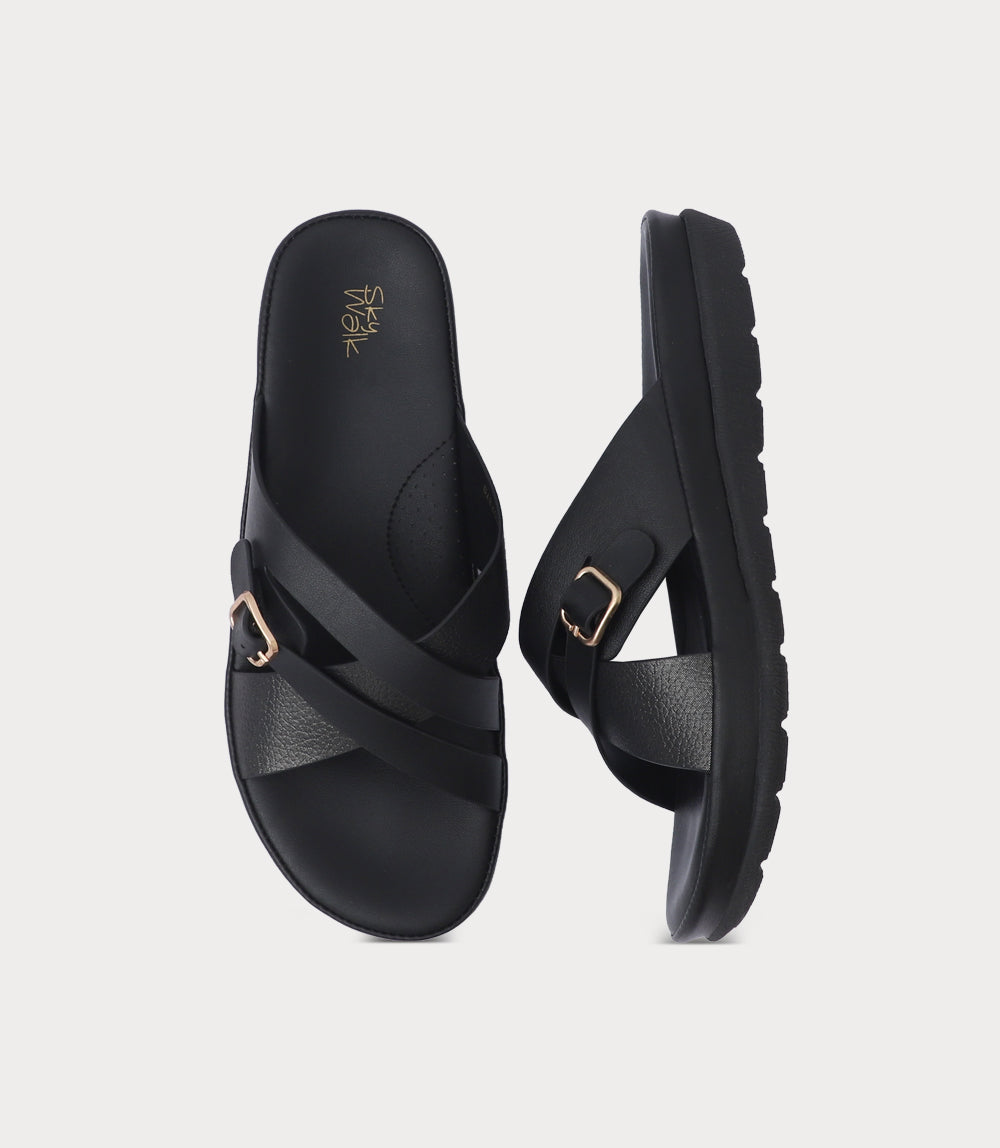 Women Comfort Slipper-BLACK