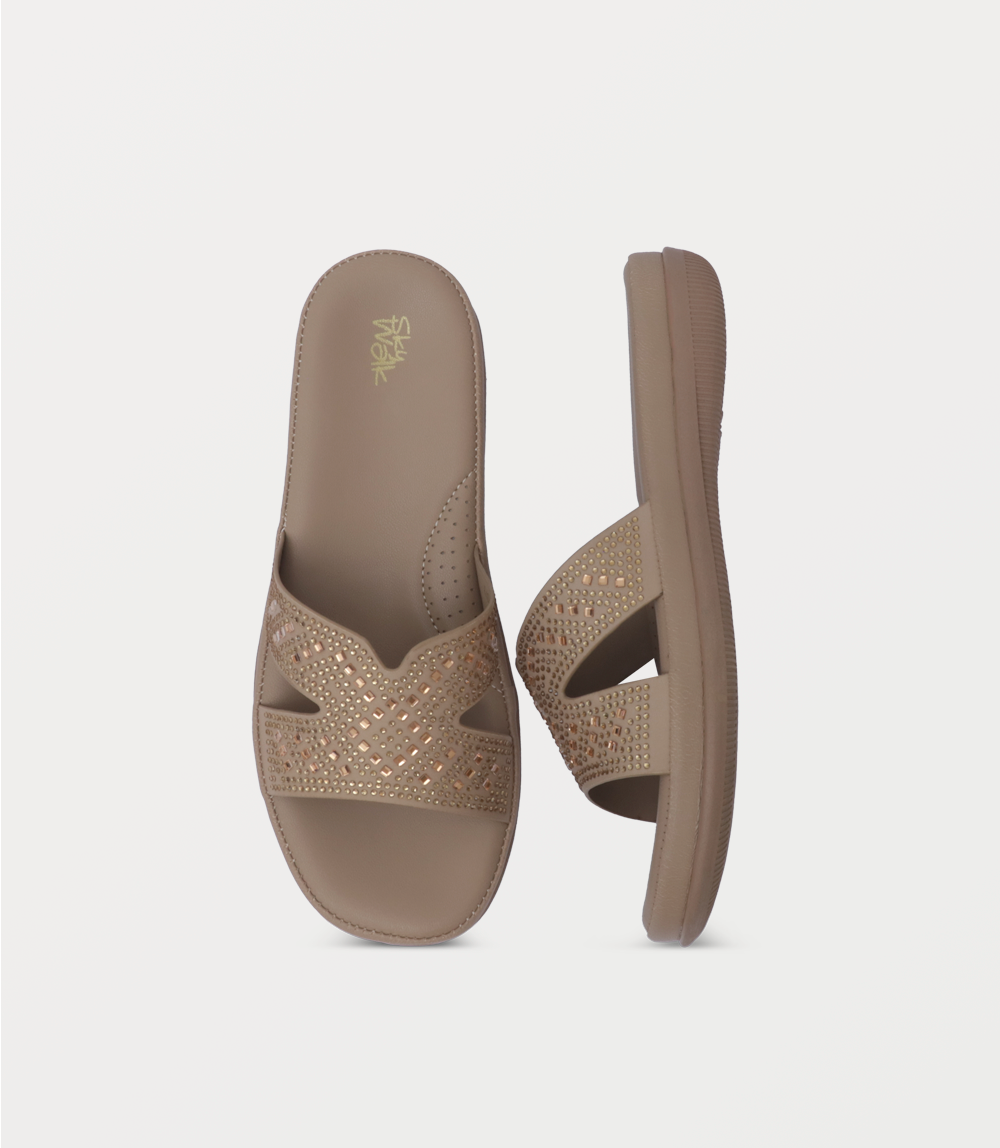 Women Comfort Slipper-BEIGE