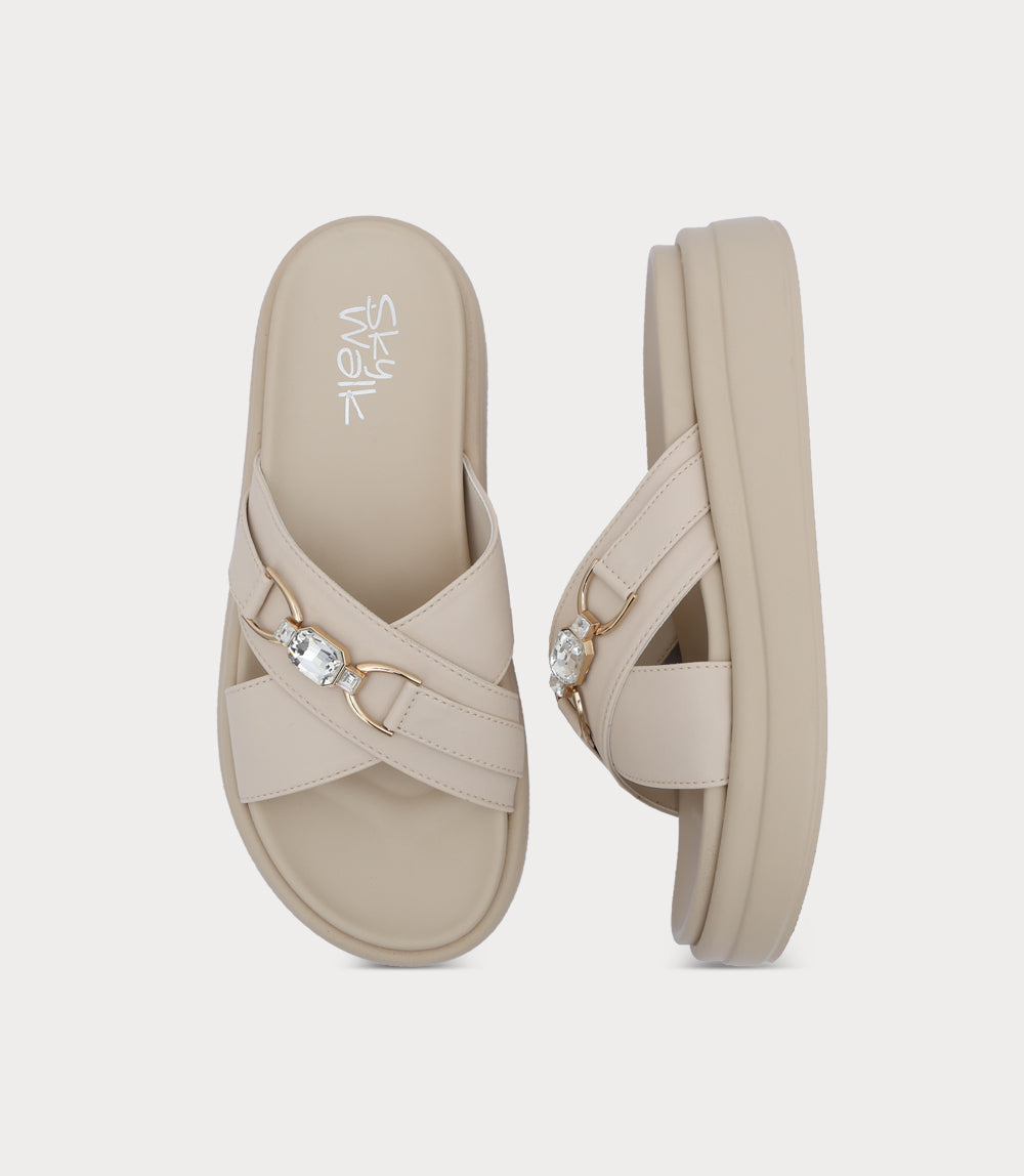 Women Comfort Slipper-FAWN