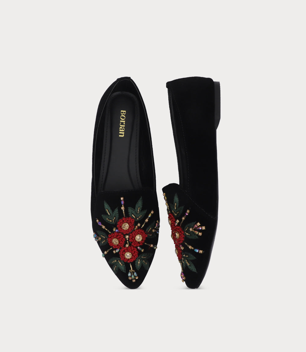Women Ballerina-BLACK/MULTI