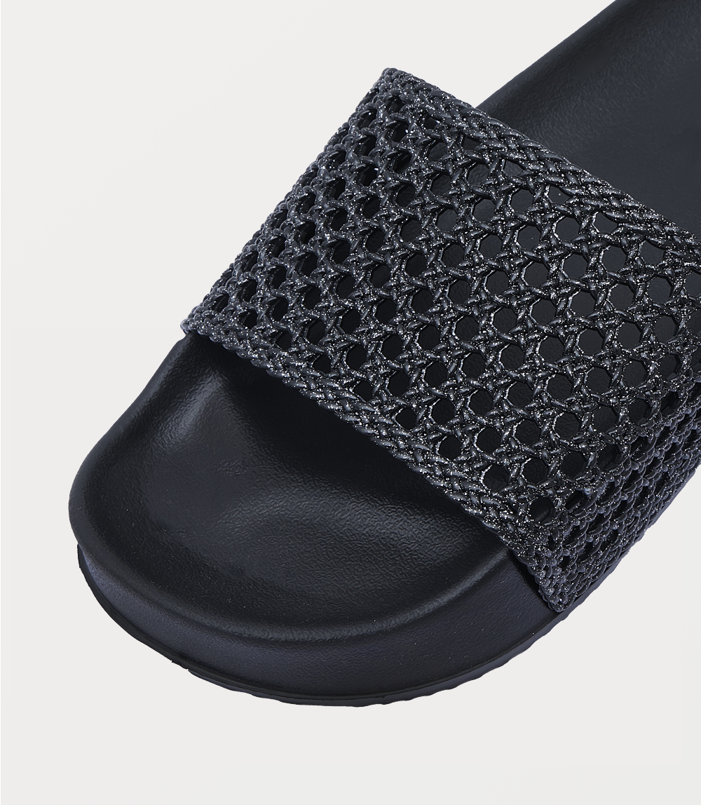 Women Casual Slipper-BLACK