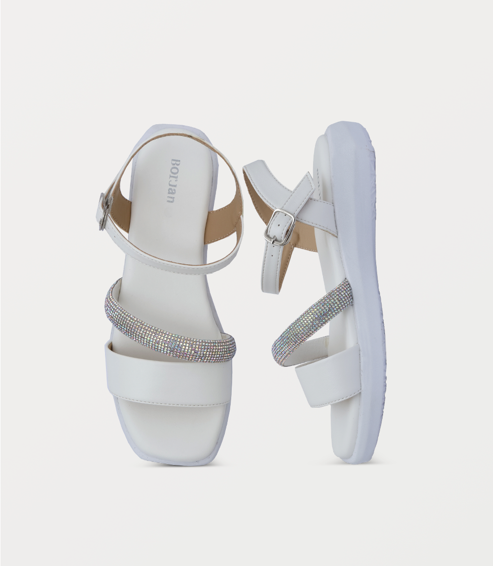 Women Comfort Sandal-WHITE