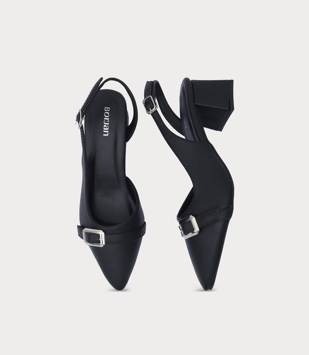 Women Sling Back-BLACK