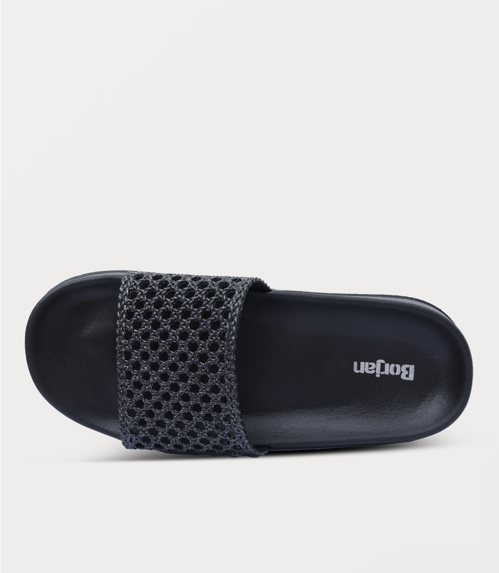 Women Casual Slipper-BLACK