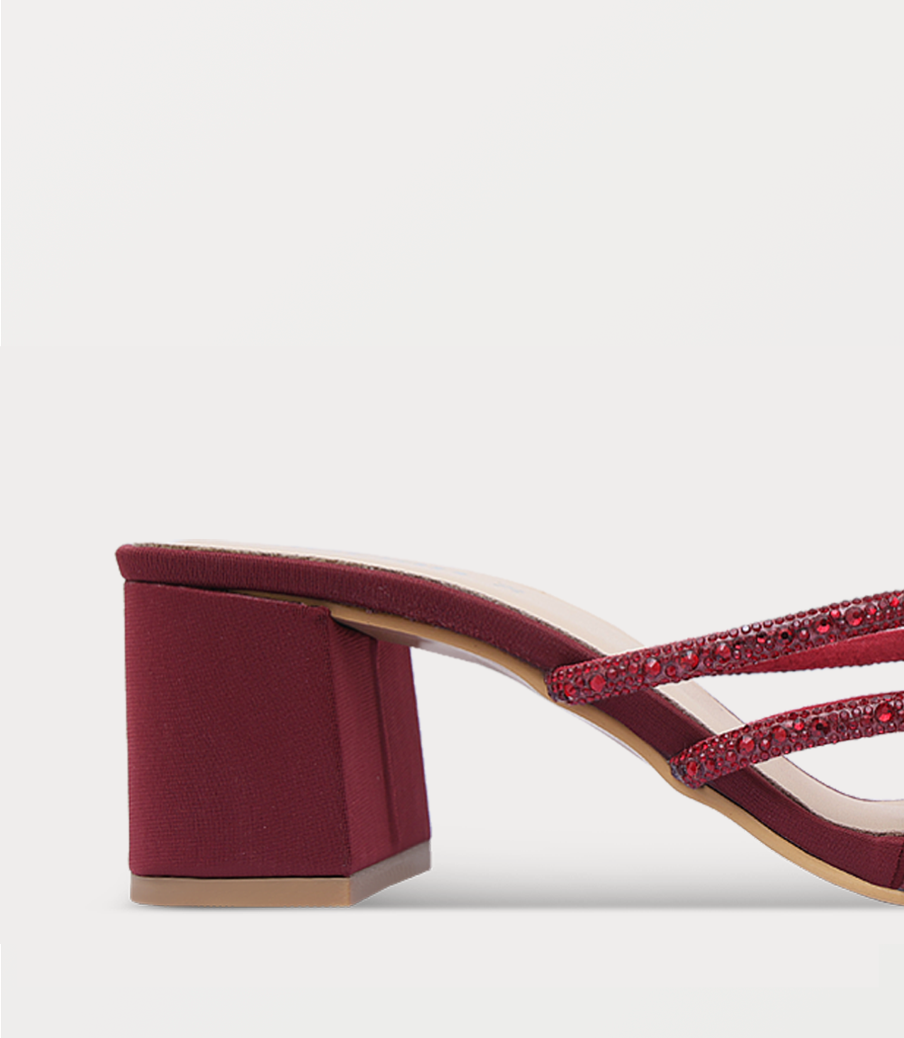 Women Slipper Heels-MAROON