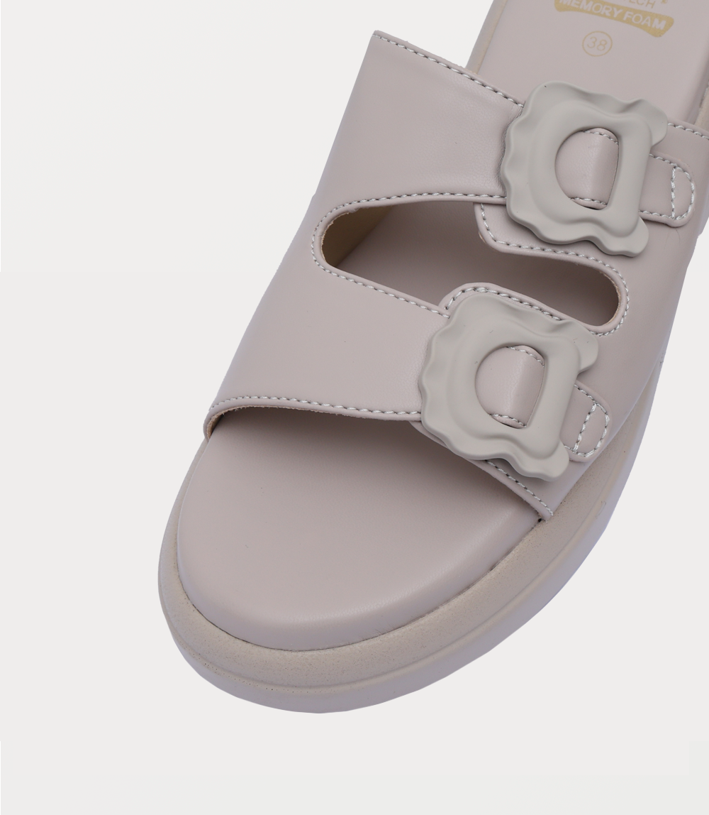 Women Comfort Slipper-KHAKI
