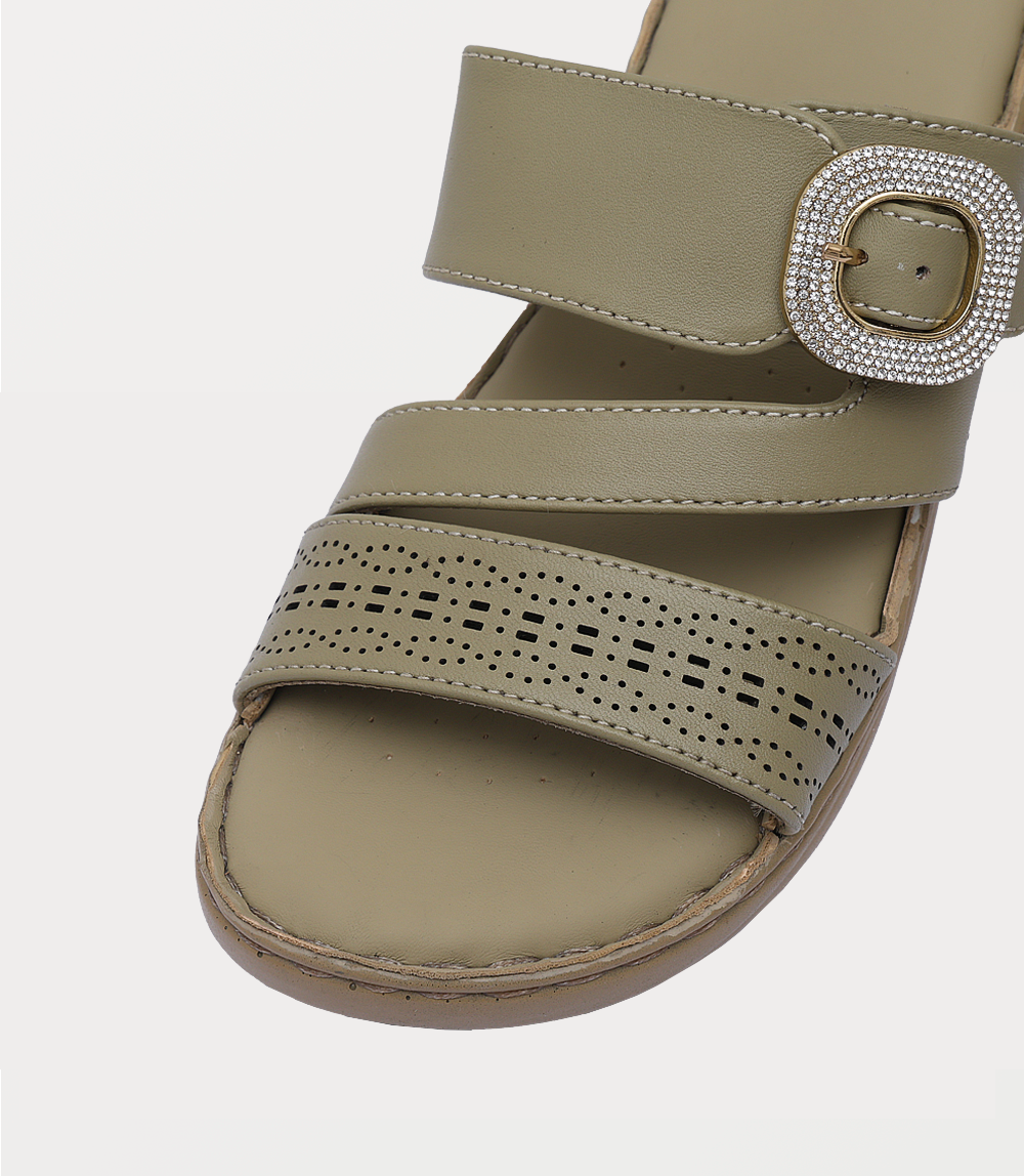 Women Comfort Slipper-OLIVE
