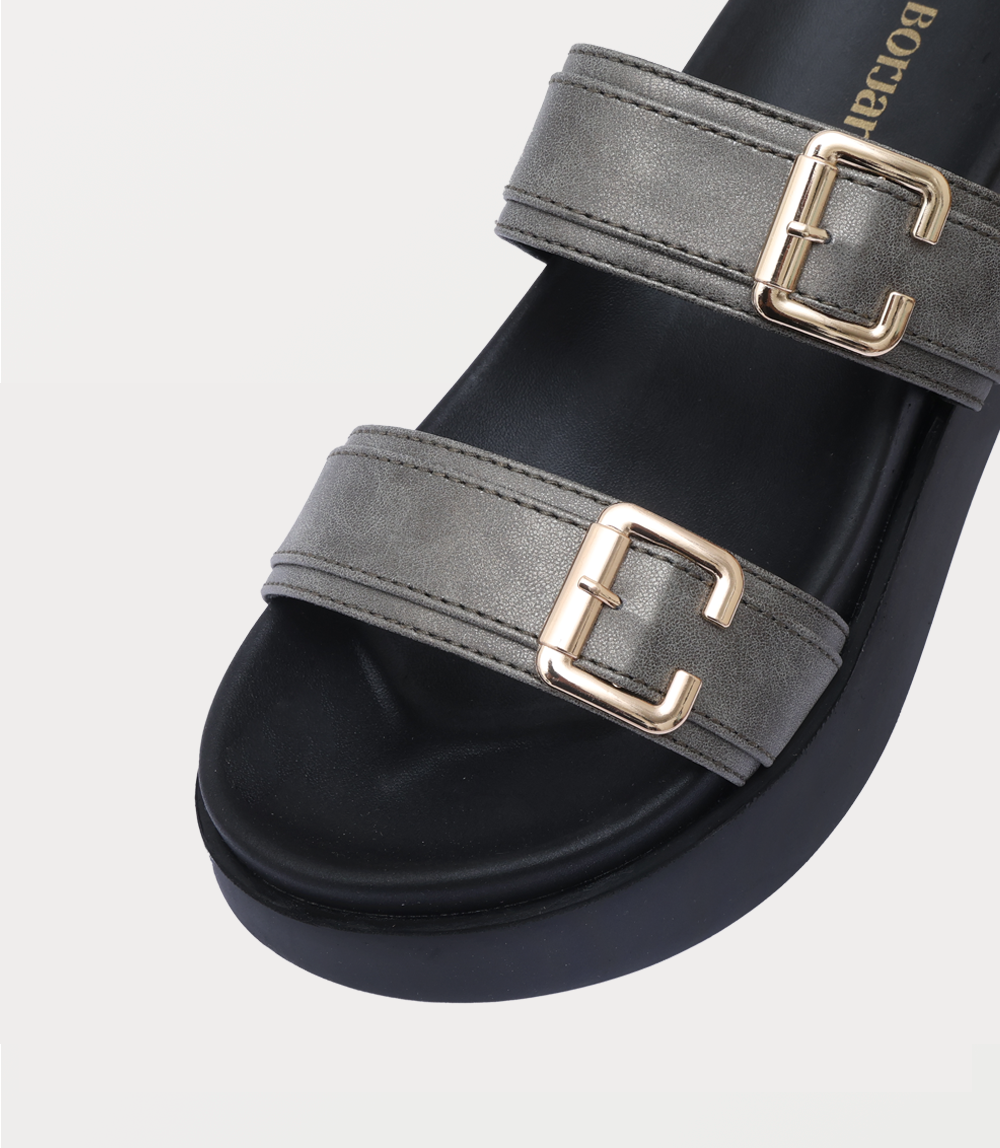 Women Comfort Slipper-DARK GREY