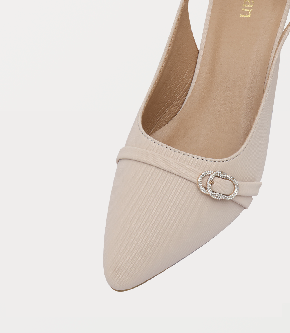 Women Sling Back-IVORY