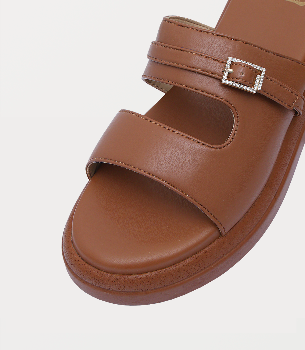 Women Comfort Slipper-TAN