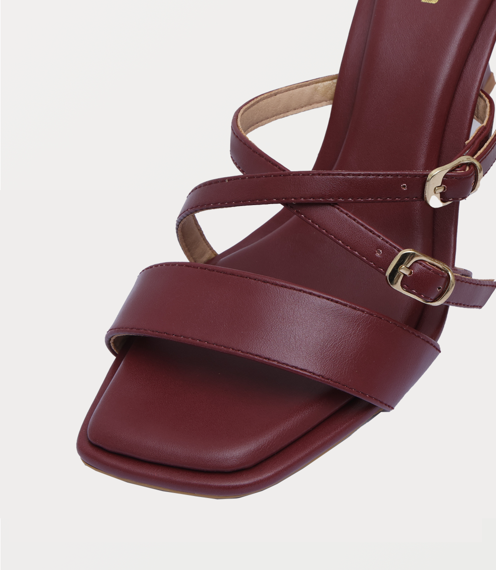 Women Slipper Heels-MAROON