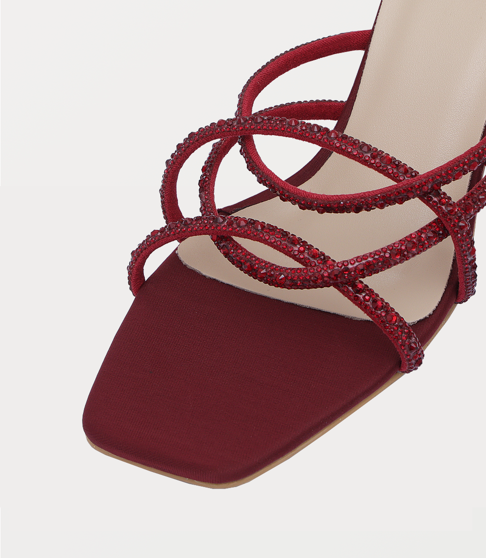 Women Slipper Heels-MAROON