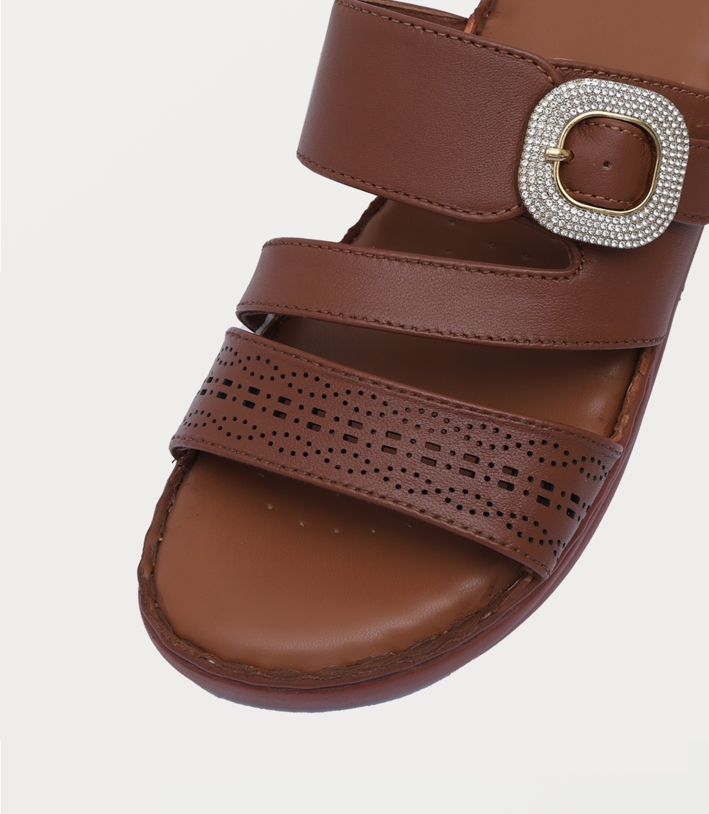 Women Comfort Slipper-TAN