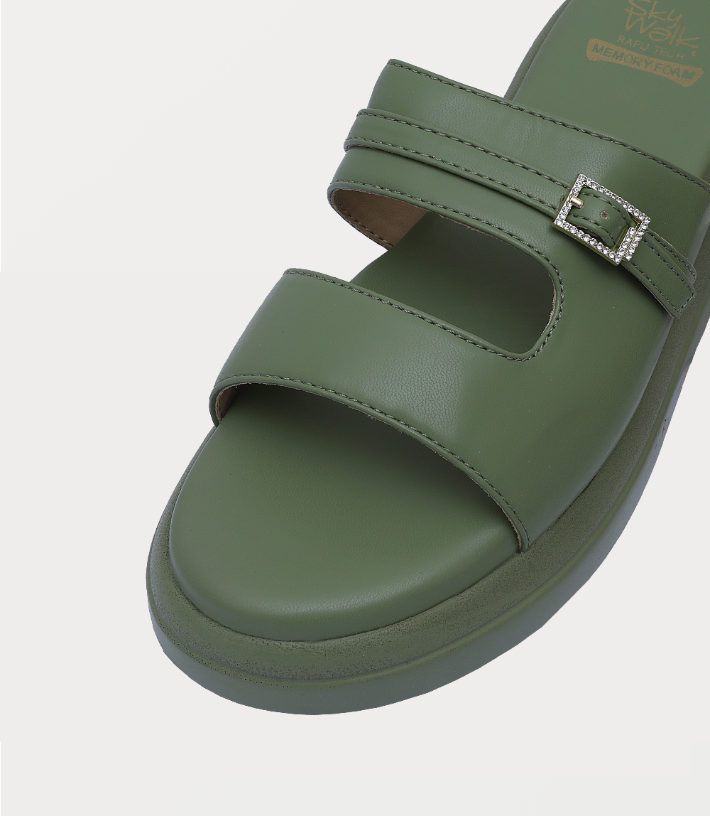 Women Comfort Slipper-GREEN