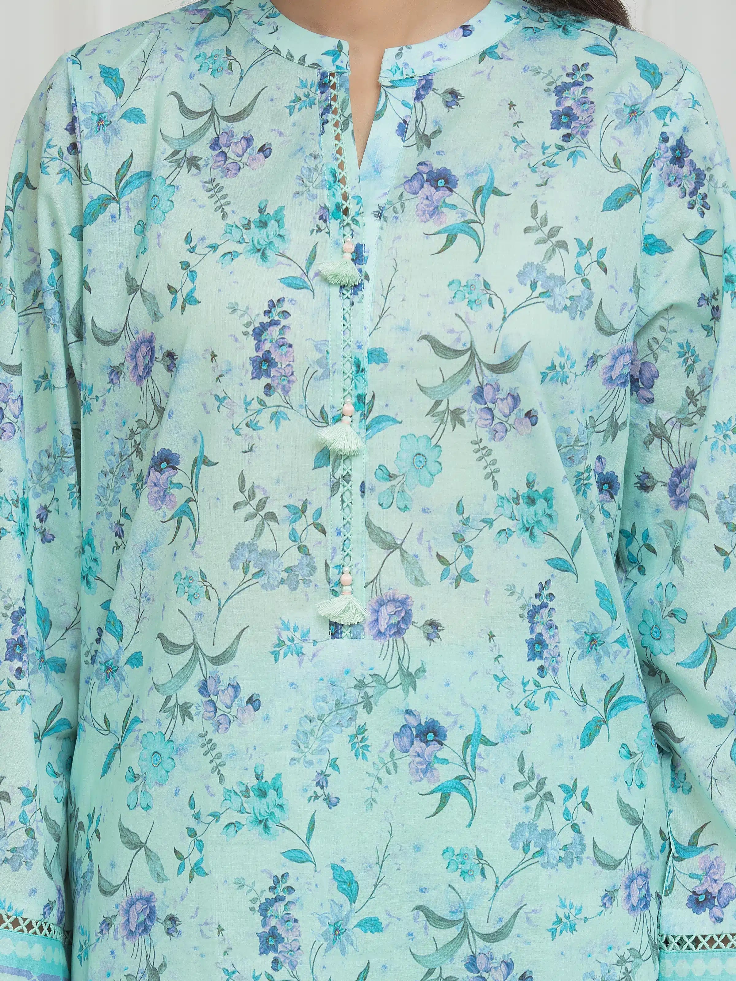 edenrobe Allure Lawn Unstitched Printed 3Pc Suit EWU6A1-36674