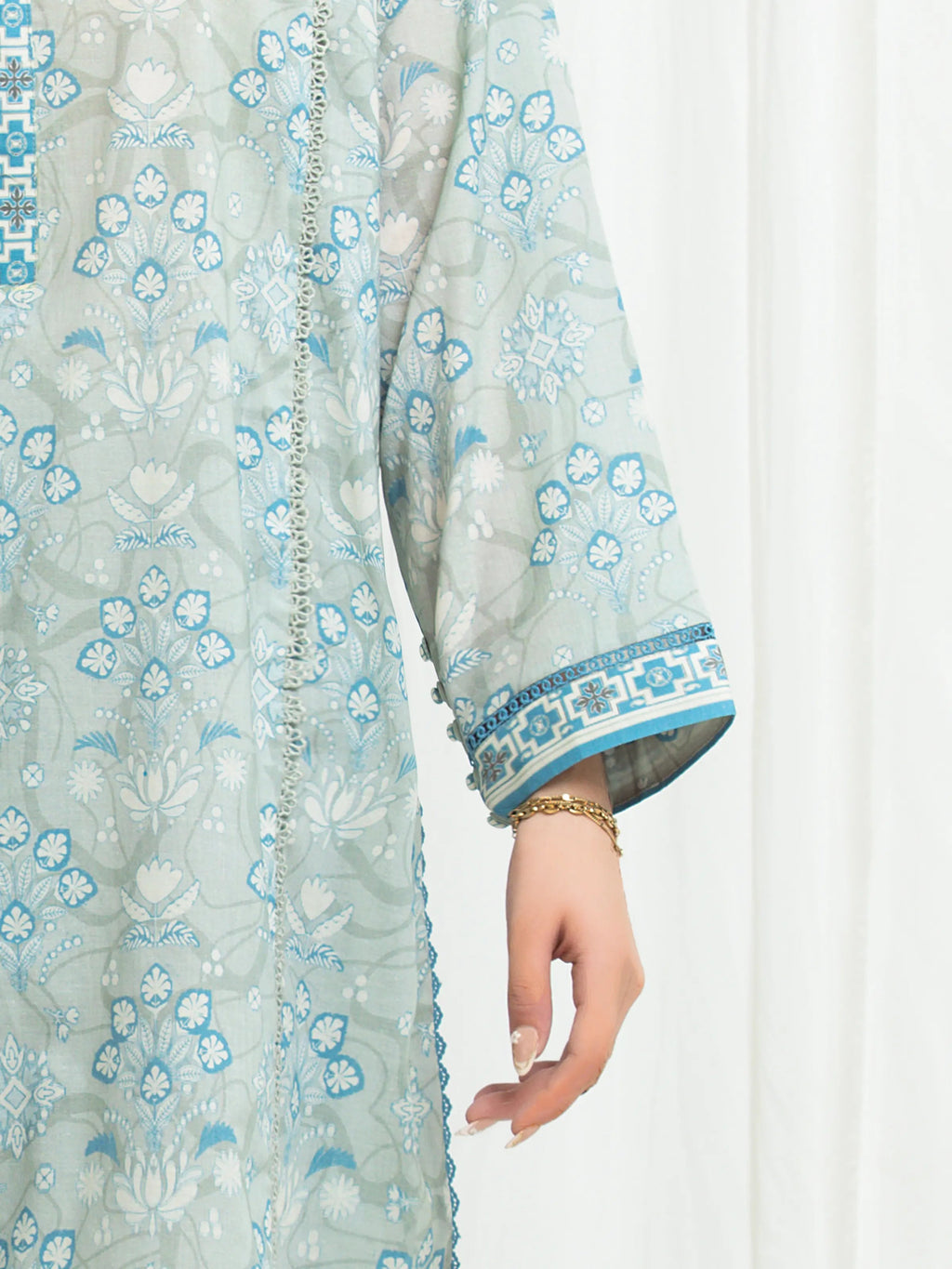 edenrobe Allure Lawn Unstitched Printed 3Pc Suit EWU6A1-36711