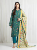 edenrobe Allure Lawn Unstitched Printed 3Pc Suit EWU6A1-36713