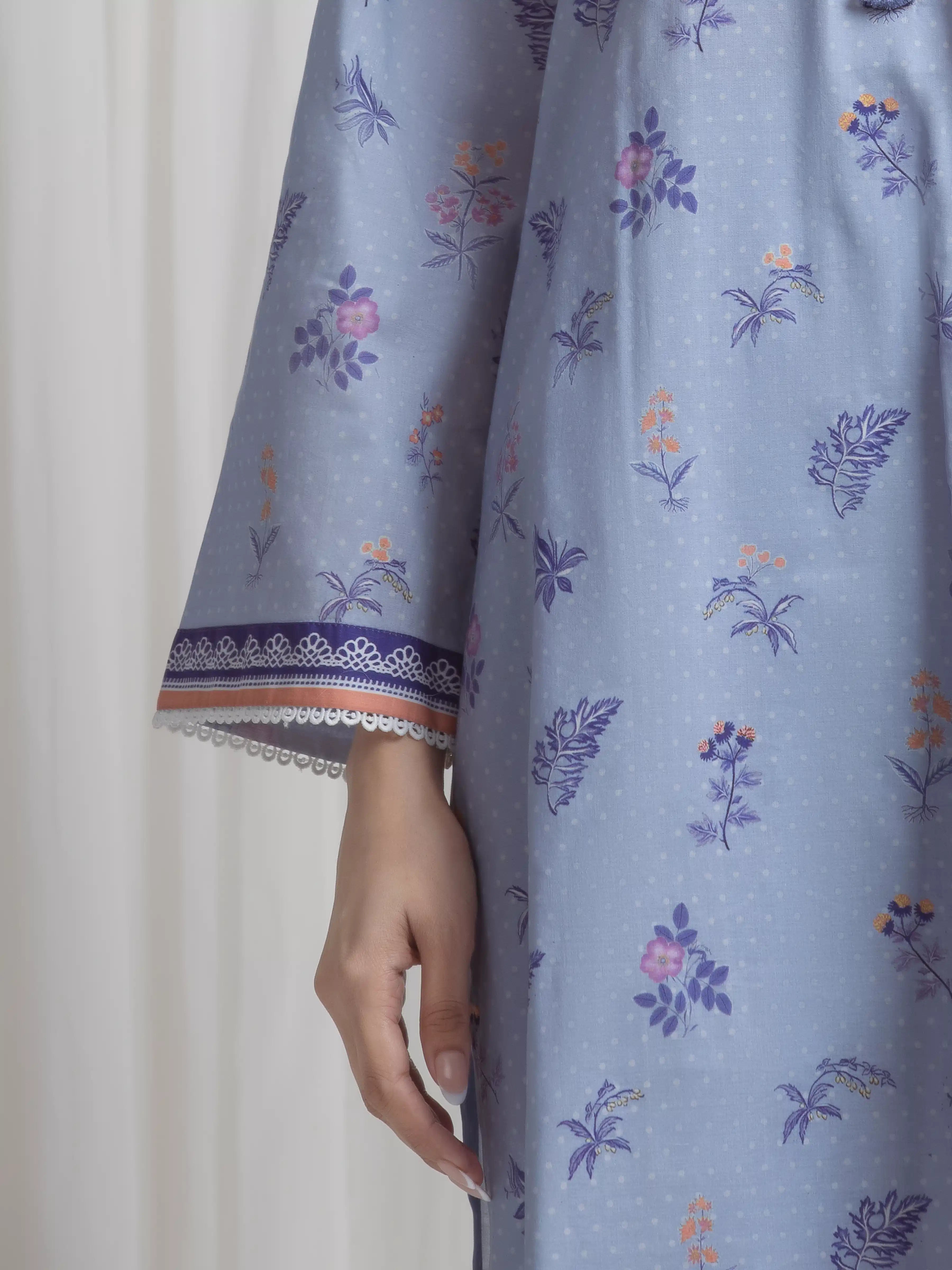 edenrobe Allure Lawn Unstitched Printed 3Pc Suit EWU6A1-36725