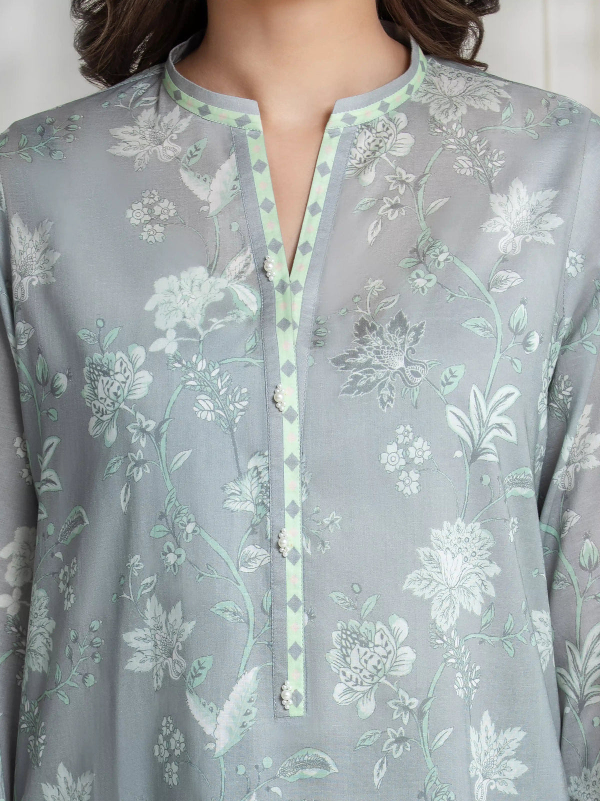 edenrobe Allure Lawn Unstitched Printed 3Pc Suit EWU6A1-36726