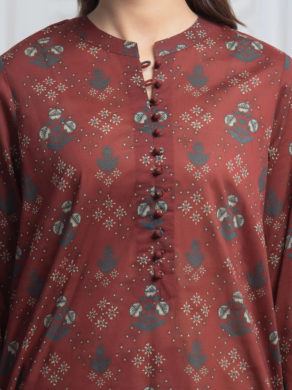 edenrobe Allure Lawn Unstitched Printed 3Pc Suit EWU6A1-36745