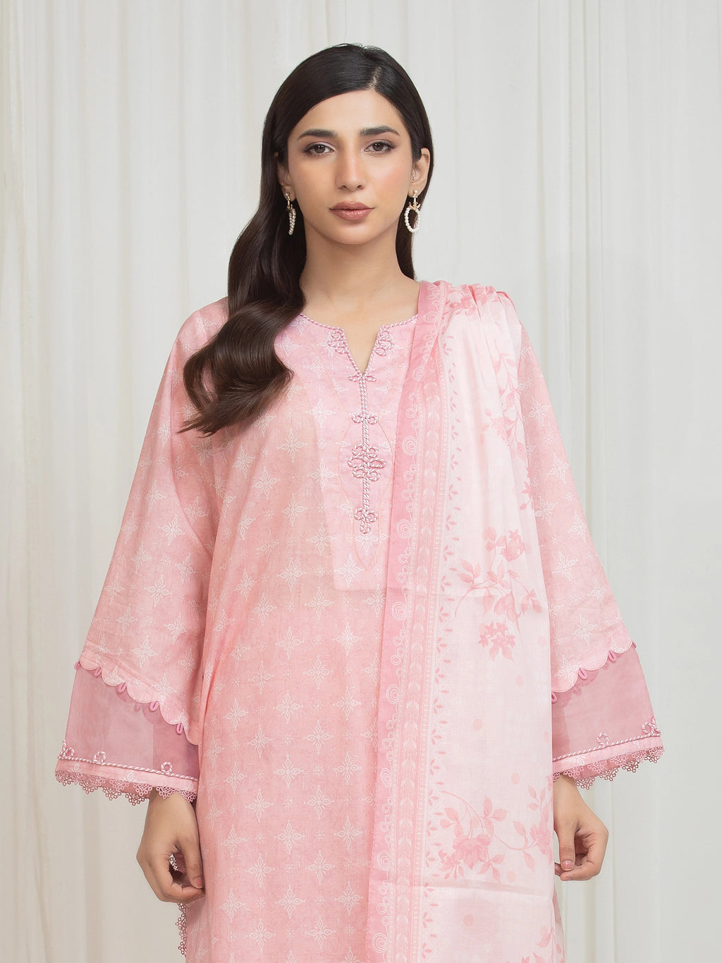 edenrobe Allure Lawn Unstitched Printed 3Pc Suit EWU6A1-36759