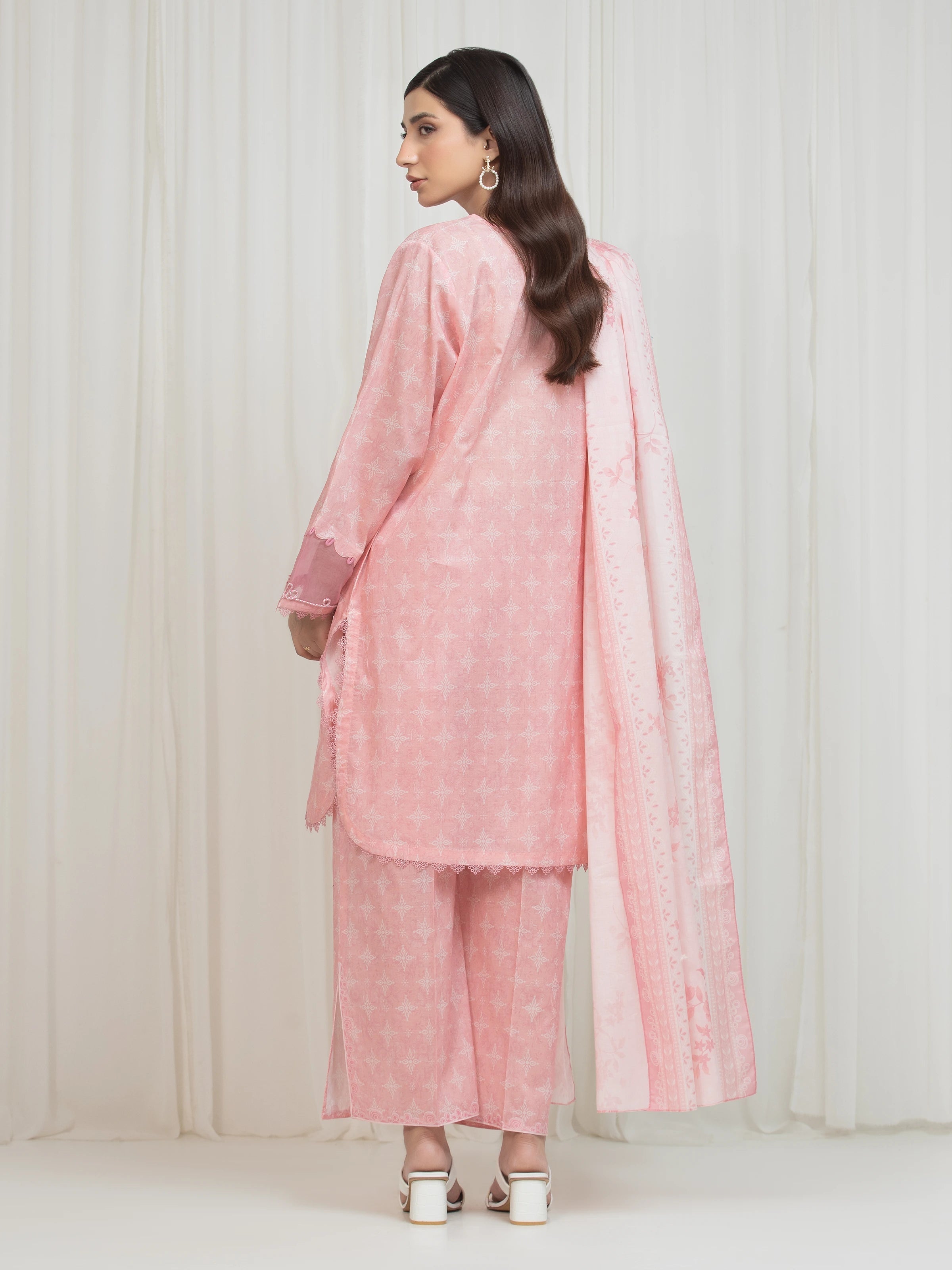 edenrobe Allure Lawn Unstitched Printed 3Pc Suit EWU6A1-36759