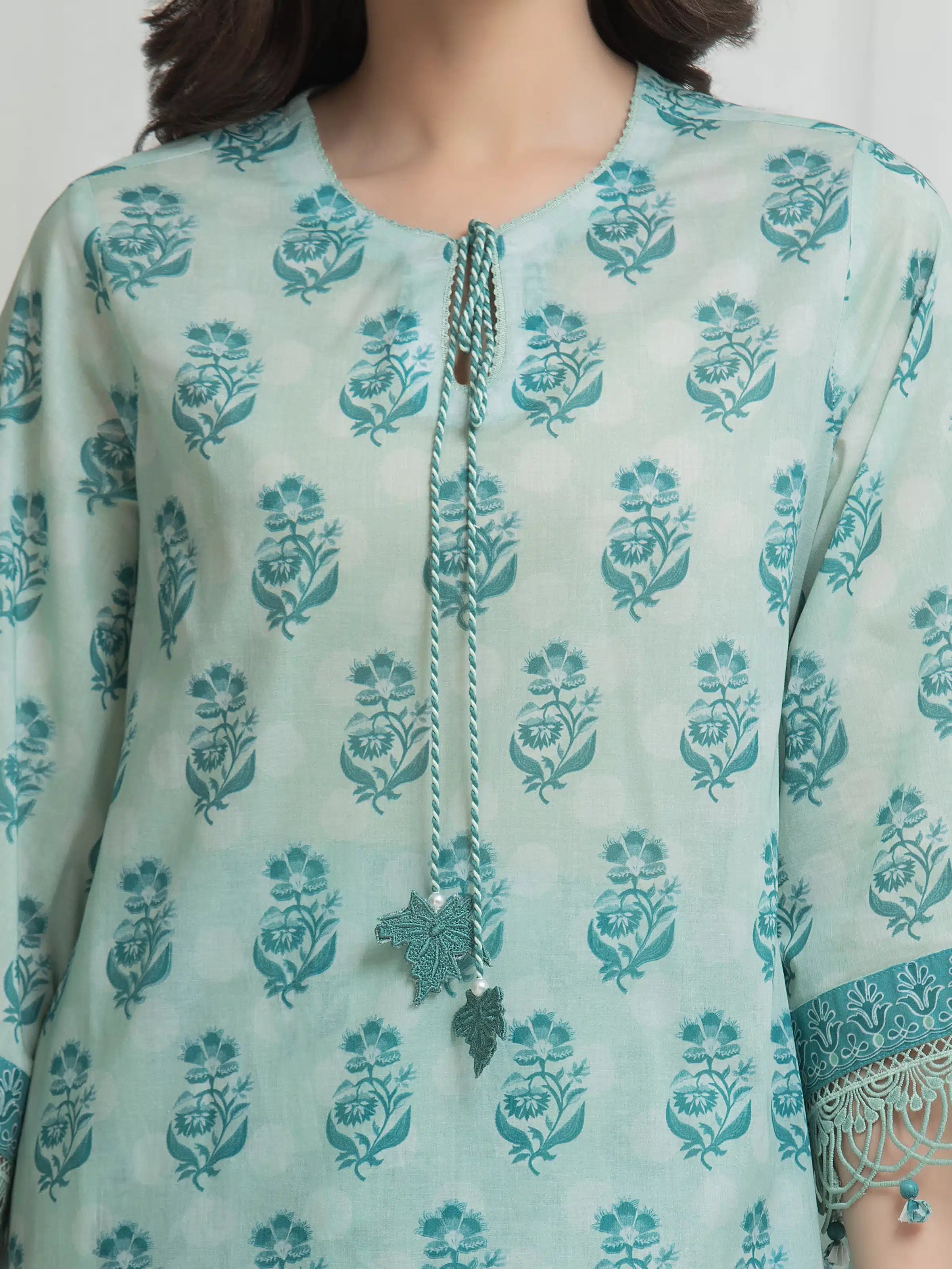 edenrobe Allure Lawn Unstitched Printed 3Pc Suit EWU6A1-36761