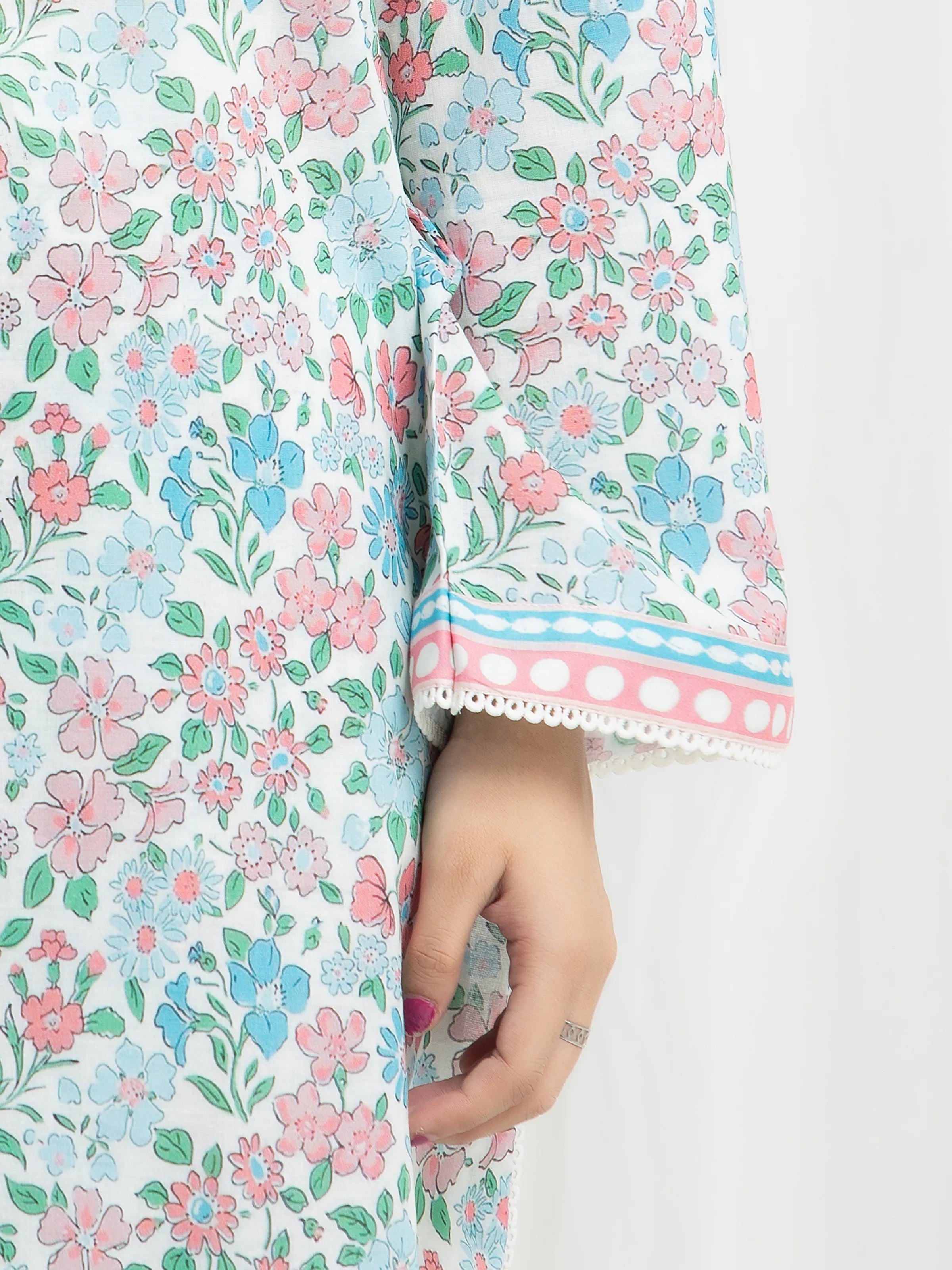 edenrobe Allure Lawn Unstitched Printed 3Pc Suit EWU6A1-36771