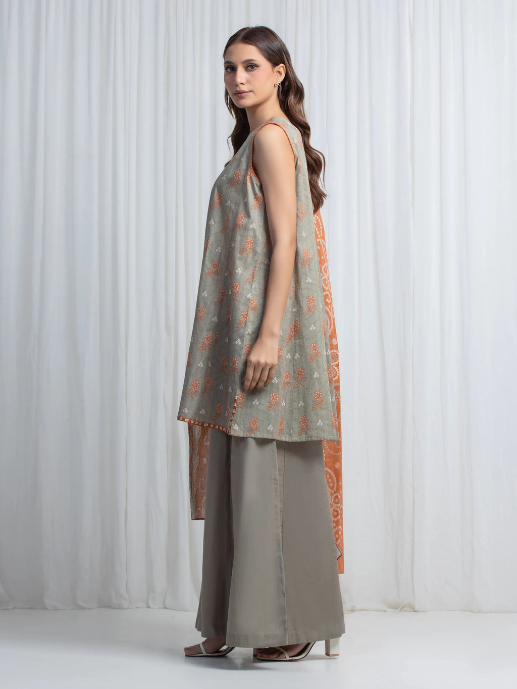 edenrobe Allure Lawn Unstitched Printed 3Pc Suit EWU6A1-36853