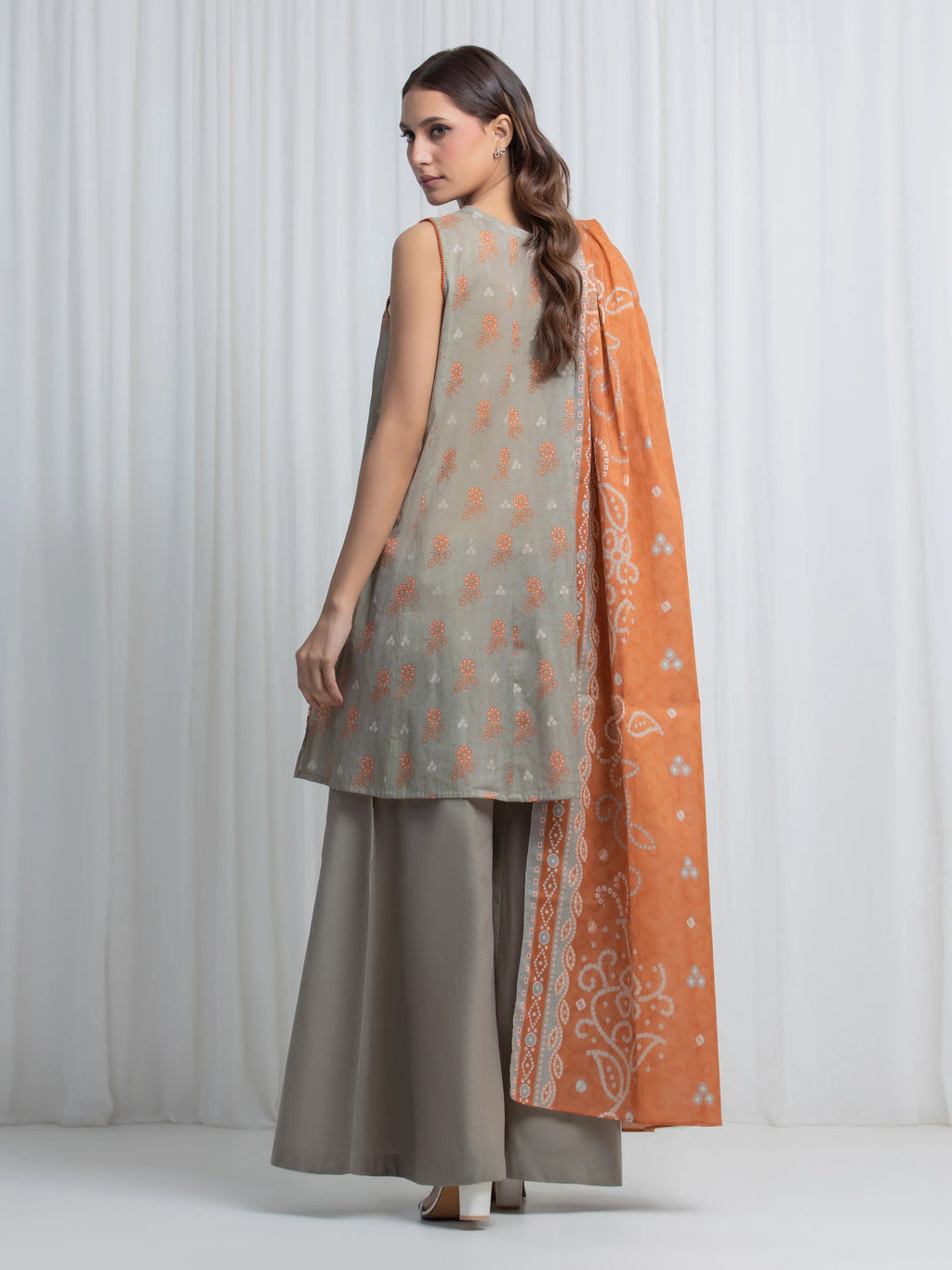 edenrobe Allure Lawn Unstitched Printed 3Pc Suit EWU6A1-36853