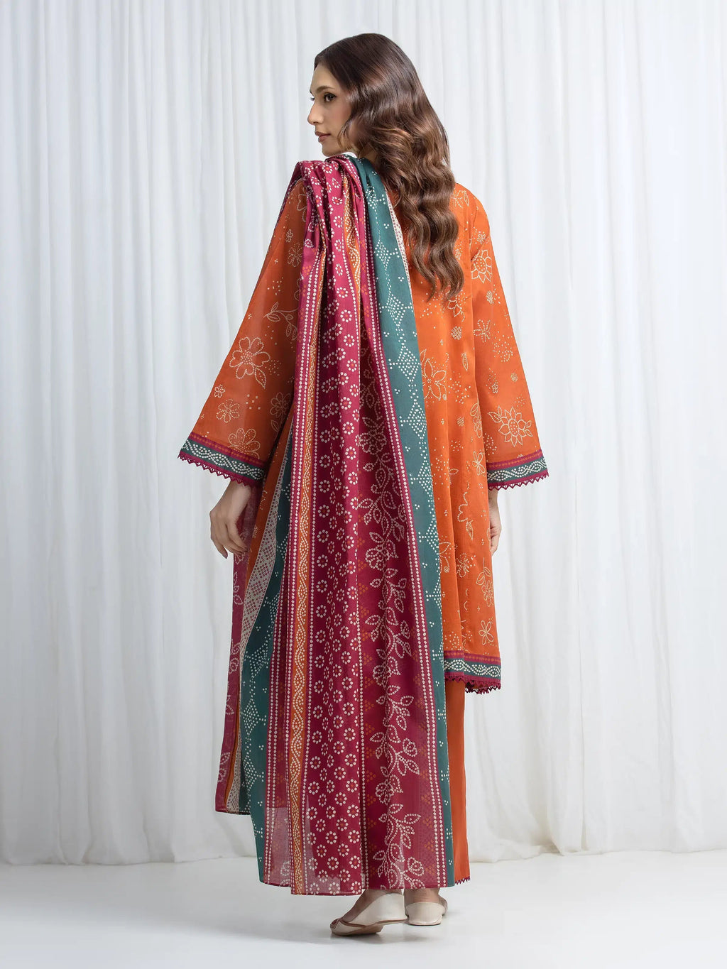 edenrobe Allure Lawn Unstitched Printed 3Pc Suit EWU6A1-36868