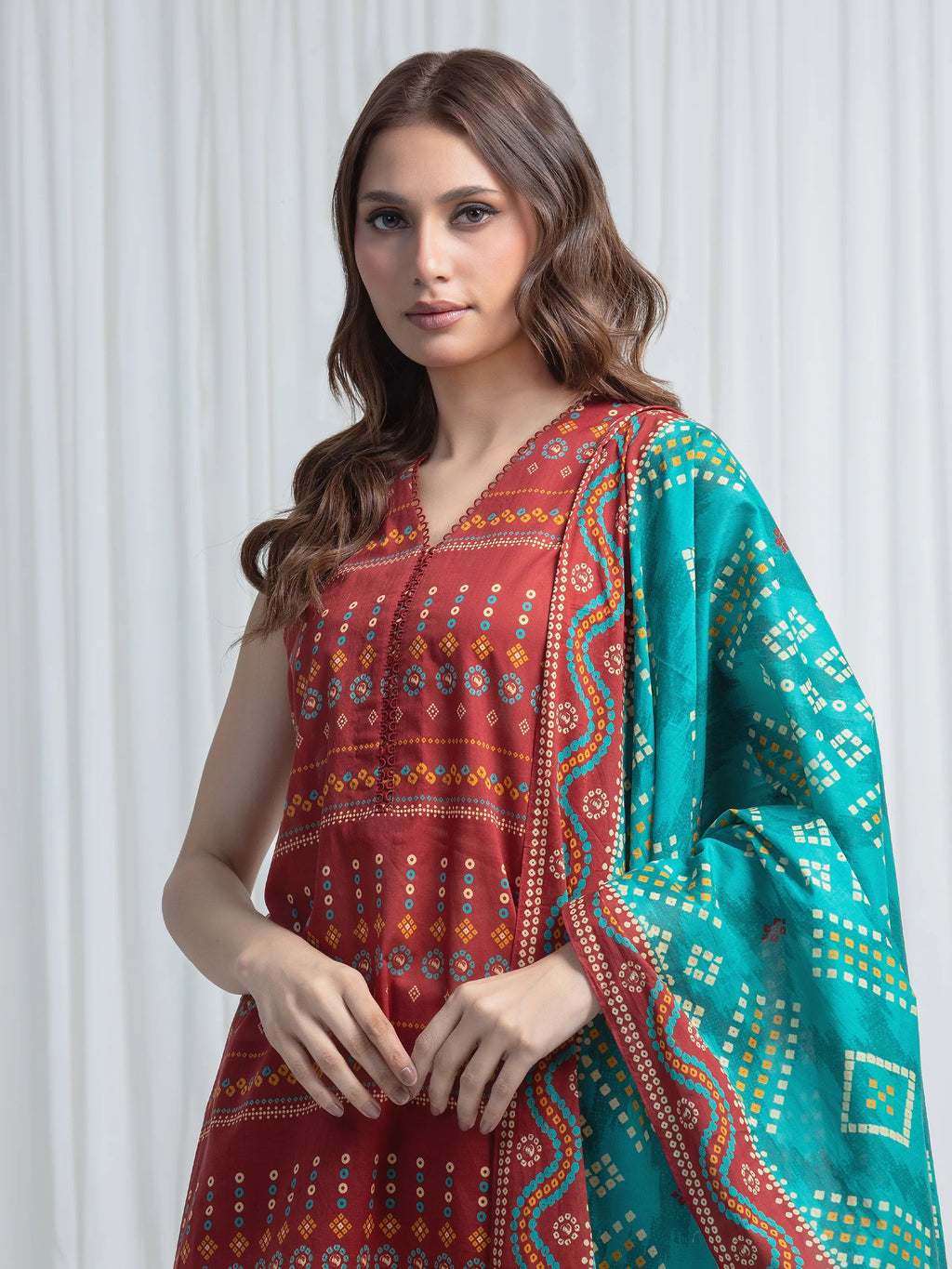 edenrobe Allure Lawn Unstitched Printed 3Pc Suit EWU6A1-36872