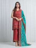edenrobe Allure Lawn Unstitched Printed 3Pc Suit EWU6A1-36872