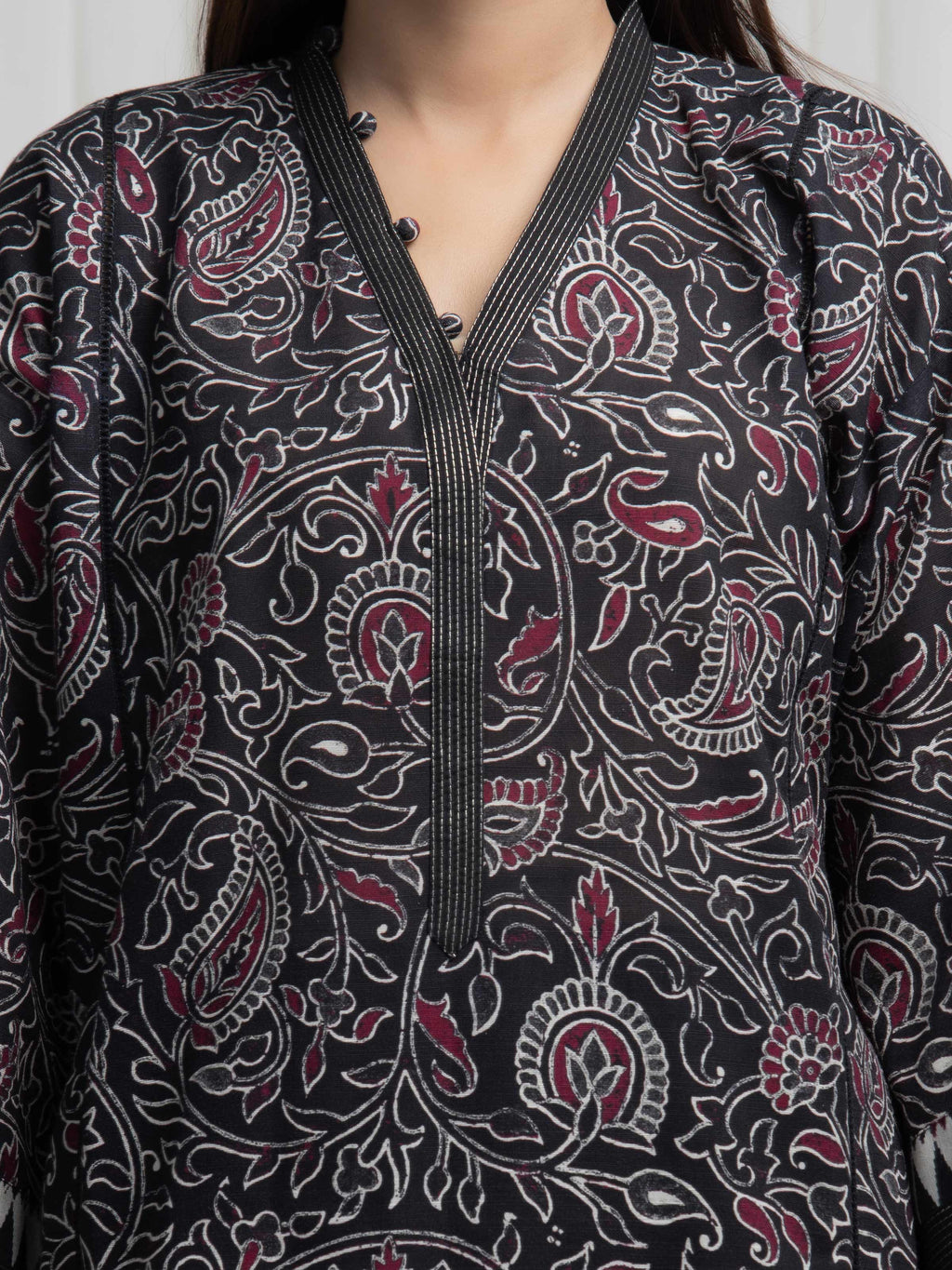 edenrobe Allure Unstitched Printed Khaddar 3Pc Suit EWU6A3-37009