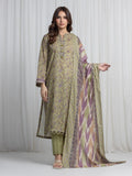 edenrobe Allure Unstitched Printed Khaddar 3Pc Suit EWU6A3-37016