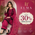 Pink Embroidered 3-Piece Suit for Women with Lace Trouser & Dupatta