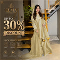 3 Pcs Women's Stitched Silk Lace Work Suit
