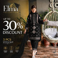 3 Pcs Women's Stitched Cotton Embroidered Suit
