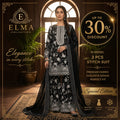 3 Pcs Women's Stitched Lawn Embroidered Suit