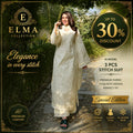 Butter Beige - Women's Stitched Lawn Cotton Embroidered Suit