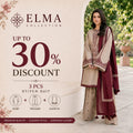 3 Pcs Women's Stitched Cotton Lawn Embroidered Suit
