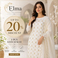 1 Pc Women's Stitched Lawn Embroidered Shirt