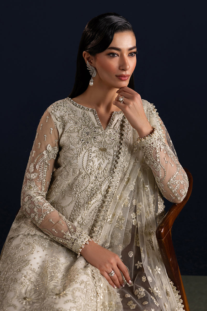 Baroque Exclusive Formal Embroidered Net Unstitched 3Pc UF-4448