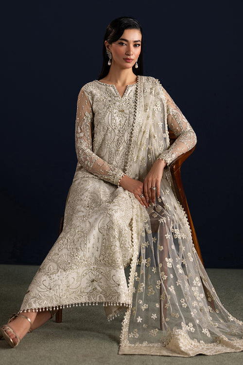 Baroque Exclusive Formal Embroidered Net Unstitched 3Pc UF-4448
