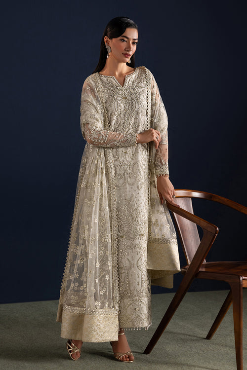 Baroque Exclusive Formal Embroidered Net Unstitched 3Pc UF-4448