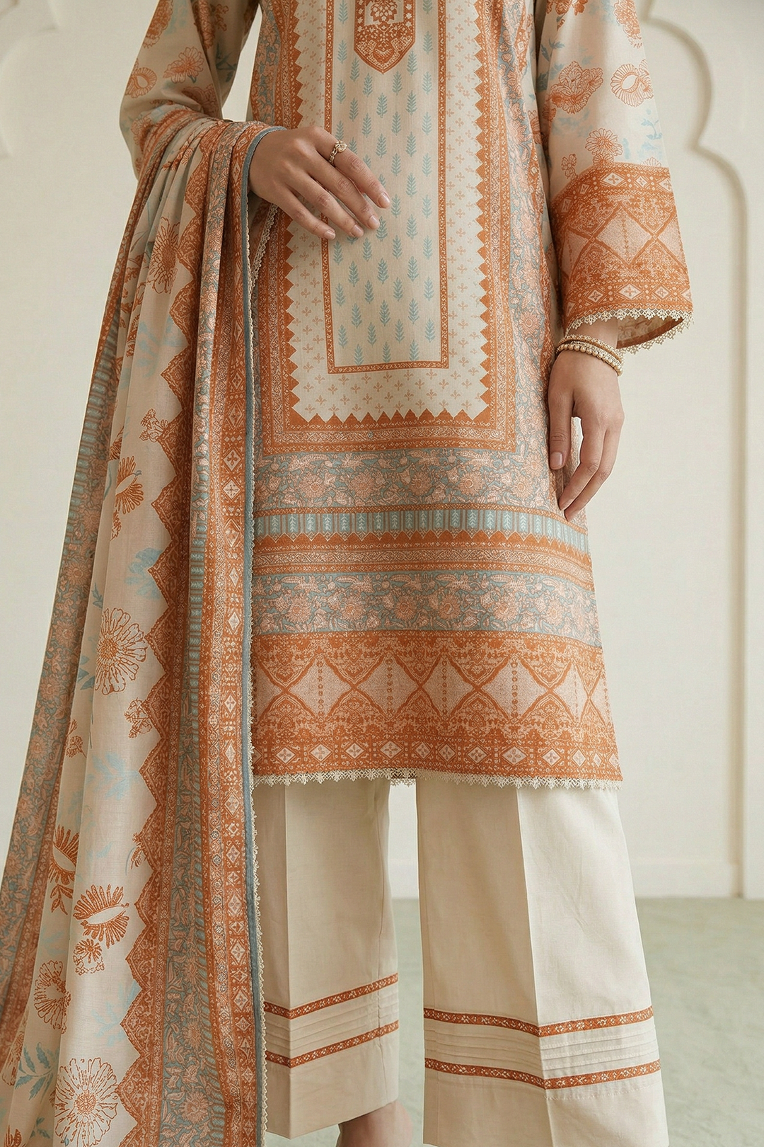Zellbury Summer Printed Lawn Unstitched 3Pc Suit WUS26X30944