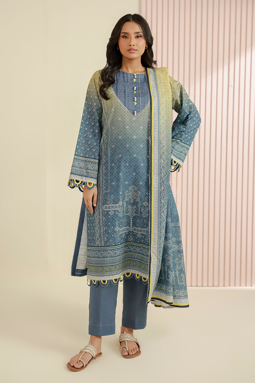 Zellbury Summer Printed Lawn Unstitched 3Pc Suit WUS26X31005