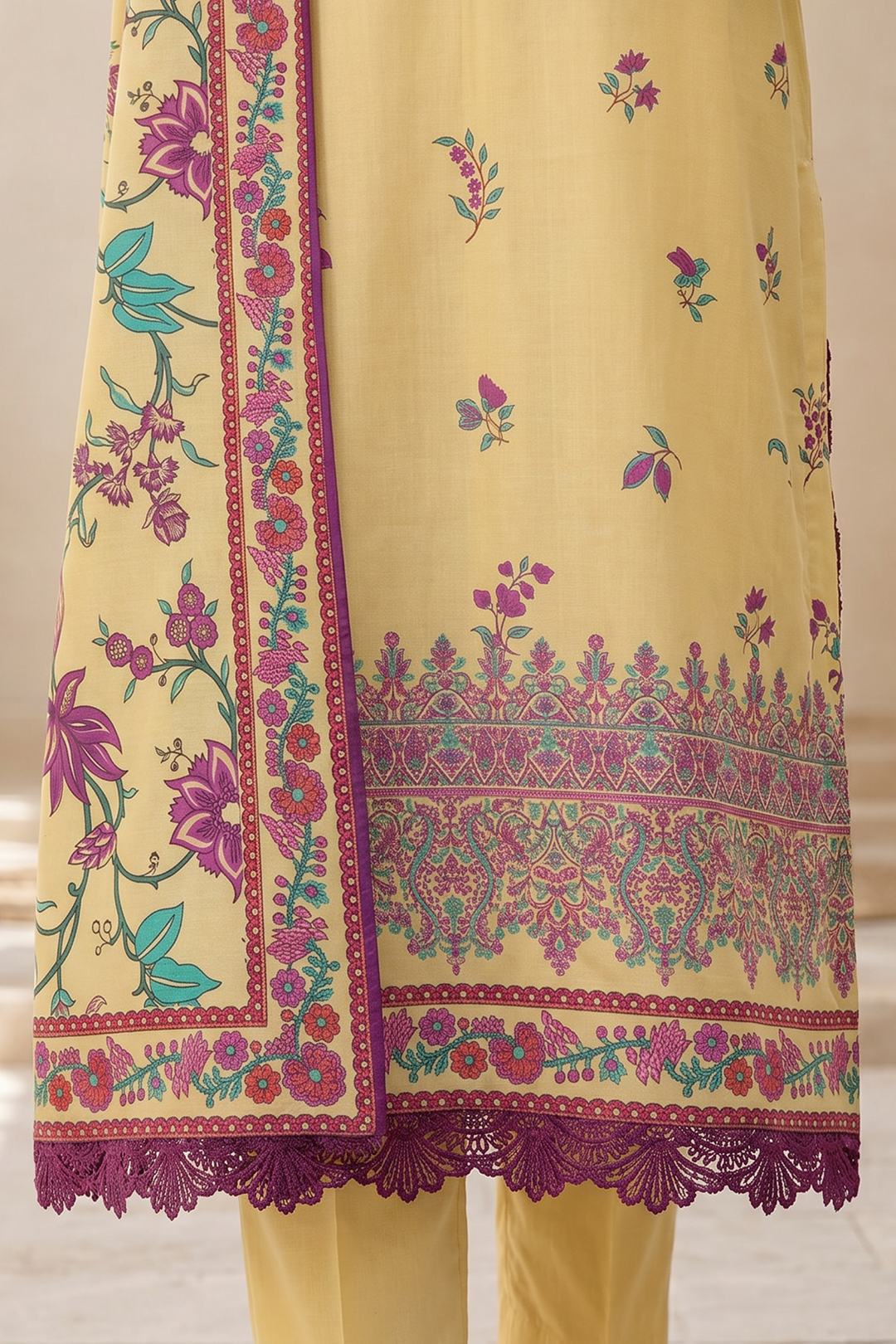 Zellbury Summer Printed Lawn Unstitched 3Pc Suit WUS26X31147